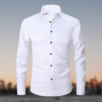 Dominic - Men's Stretch Wrinkle-Resistant Button-Up Shirt
