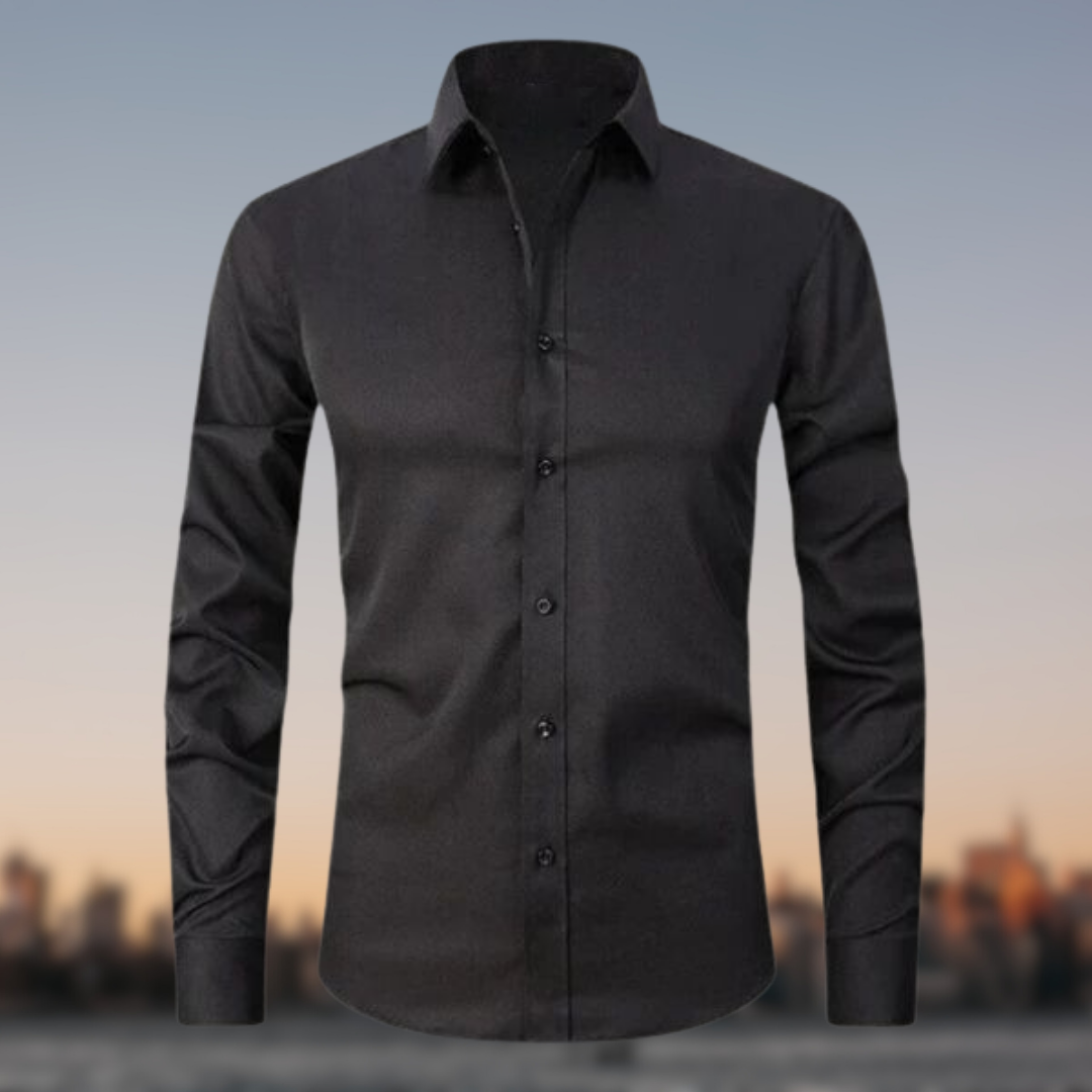 Dominic - Men's Stretch Wrinkle-Resistant Button-Up Shirt