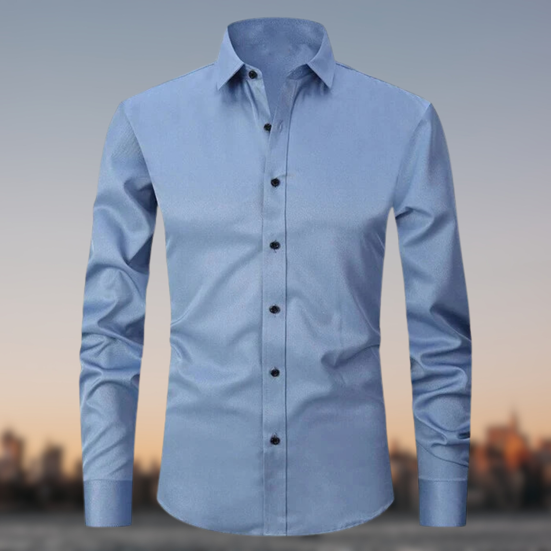 Dominic - Men's Stretch Wrinkle-Resistant Button-Up Shirt