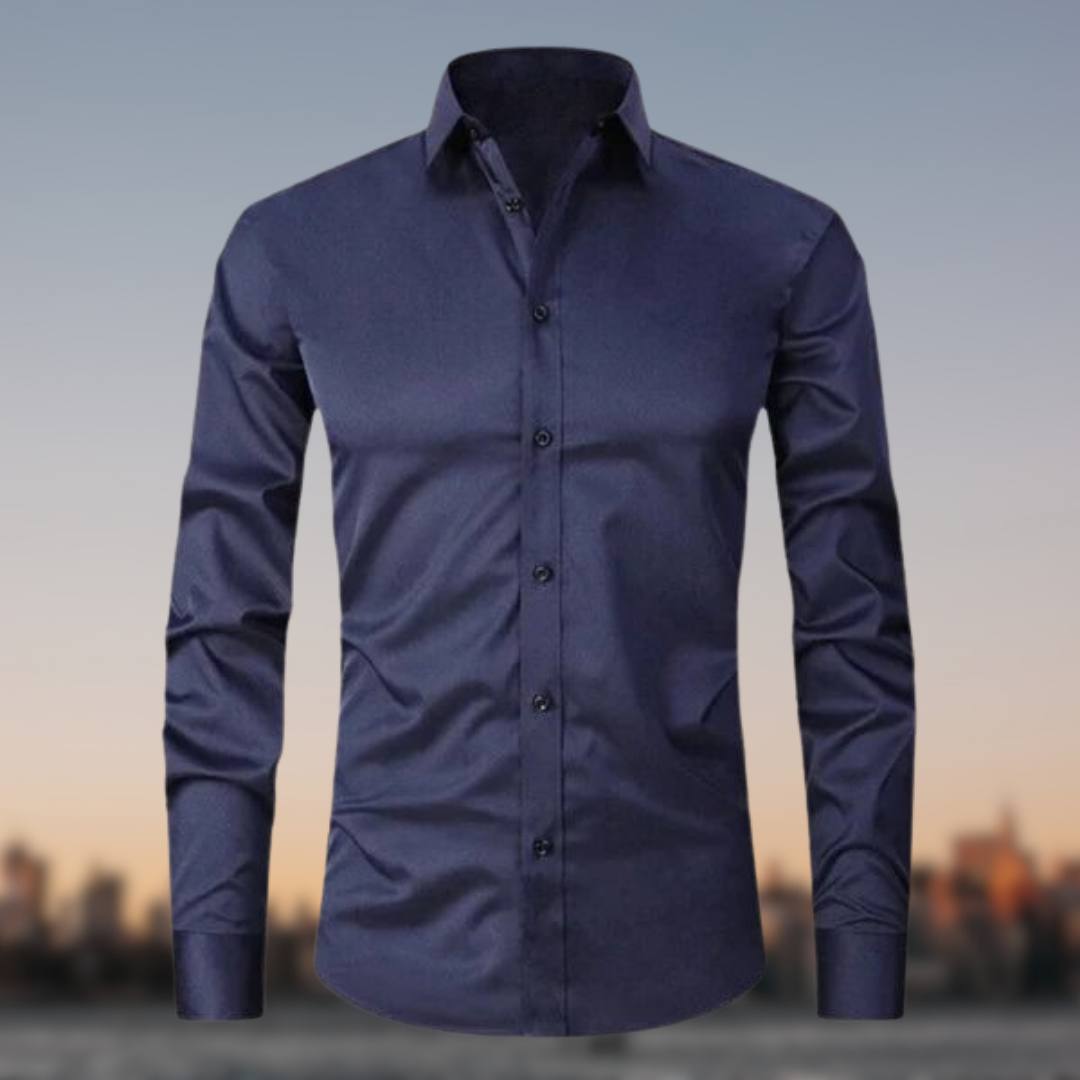 Dominic - Men's Stretch Wrinkle-Resistant Button-Up Shirt