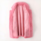 Abigail - Women's Plush Double-Breasted Teddy Coat
