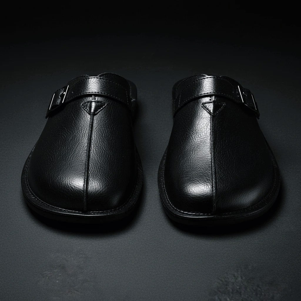 Adriel - Men’s Casual Buckle Strap Backless Loafers