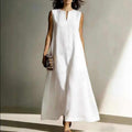 Ailsa - Women’s Linen Sleeveless Maxi Dress