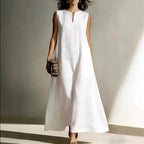 Ailsa - Women’s Linen Sleeveless Maxi Dress