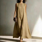 Ailsa - Women’s Linen Sleeveless Maxi Dress
