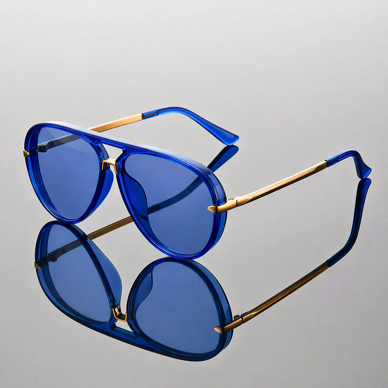 Airo - Thick Frame Gradient Aviator Sunglasses