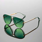 Airo - Thick Frame Gradient Aviator Sunglasses