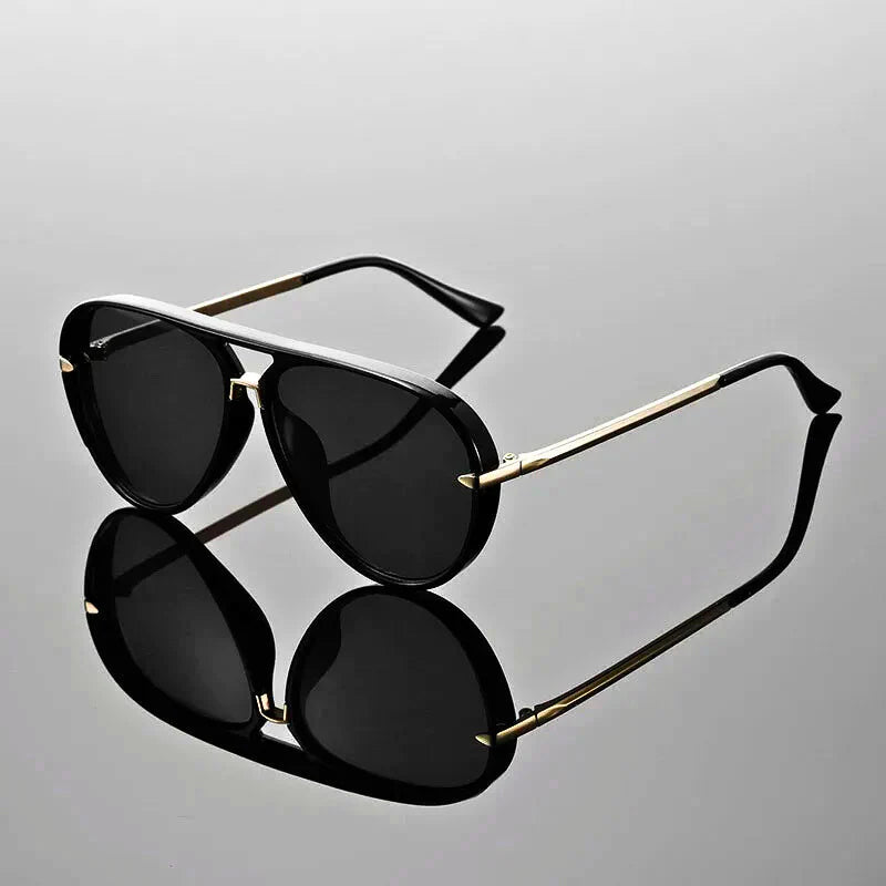 Airo - Thick Frame Gradient Aviator Sunglasses