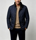 Alfie - Men's Quilted Stand Collar Lightweight Jacket