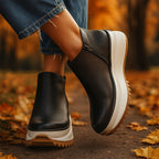 Alice - Women's Chunky Sole Side Zip Ankle Boots