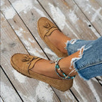 Alice - Women’s Tassel Stitch Slip-On Loafers