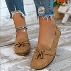 Alice - Women’s Tassel Stitch Slip-On Loafers