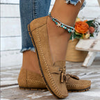 Alice - Women’s Tassel Stitch Slip-On Loafers