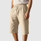 Andrew - Men's Drawstring Casual Linen Shorts