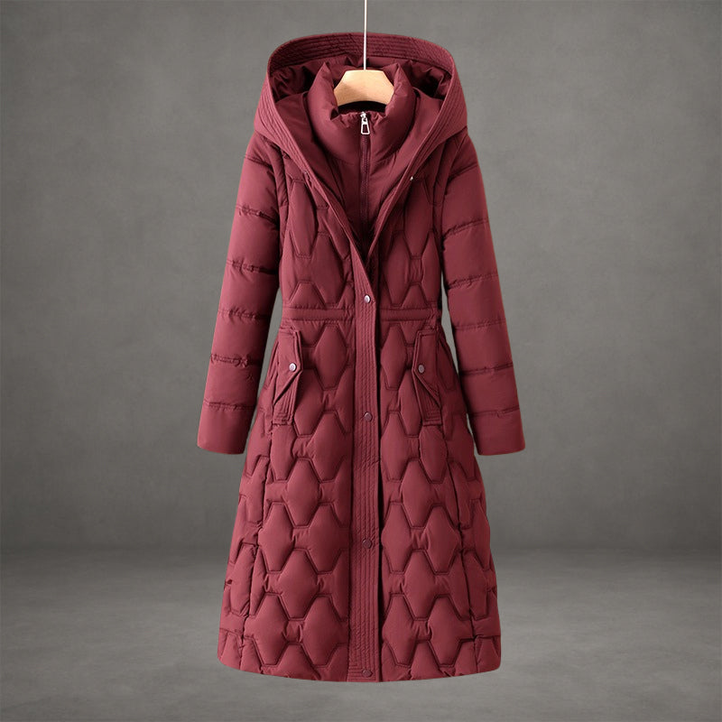 Anna - Women's Long Hooded Puffer Coat