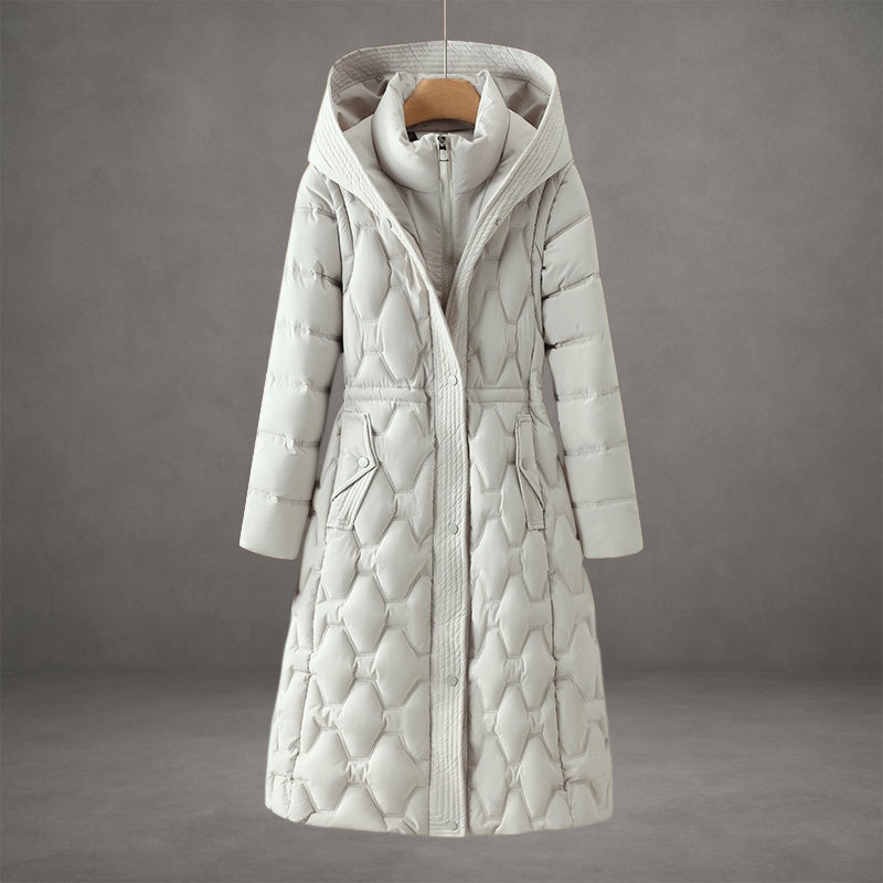Anna - Women's Long Hooded Puffer Coat