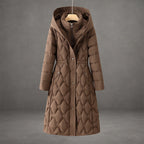 Anna - Women's Long Hooded Puffer Coat