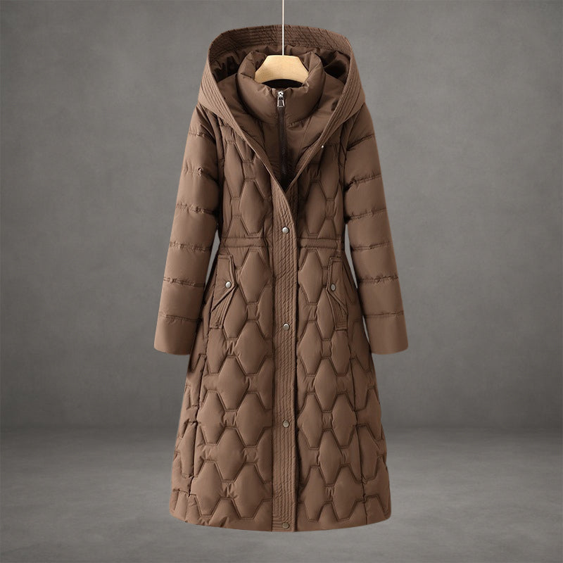 Anna - Women's Long Hooded Puffer Coat