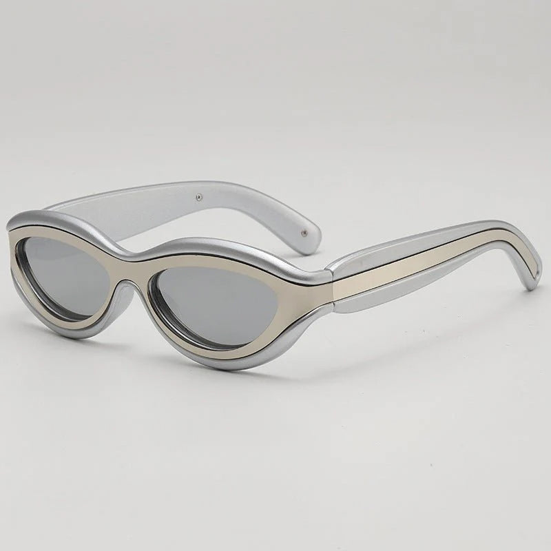 Apex - Retro Oval Frame Sunglasses