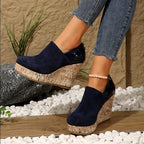 Arianwen - Women’s Cork Wedge Slip-On Mules