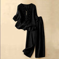 Ariel - Women’s Embroidered Relaxed Two-Piece Set
