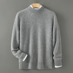 Aron - Men's Mock Neck Loose Fit Pullover Sweater 2
