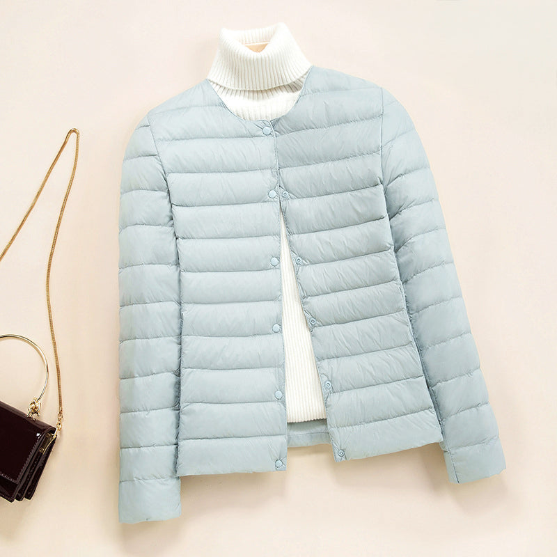 Ashley - Women's Horizontal Quilted Down Jacket