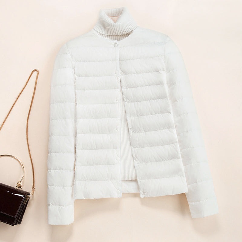 Ashley - Women's Horizontal Quilted Down Jacket