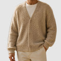 Ashton - Men's Brushed-Knit V-Neck Cardigan