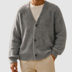 Ashton - Men's Brushed-Knit V-Neck Cardigan