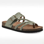 Athena - Women's Boho Multi-Braided Slide Sandals