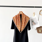 Aurelle - Women's Mixed Pattern Square Neck Scarf