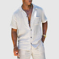 Axel - Men's Coastal Breeze Button-Down Cotton Set
