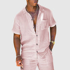 Axel - Men's Coastal Breeze Button-Down Cotton Set