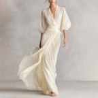 Beatrice - Women’s Sheer Chiffon Wrap Maxi Dress