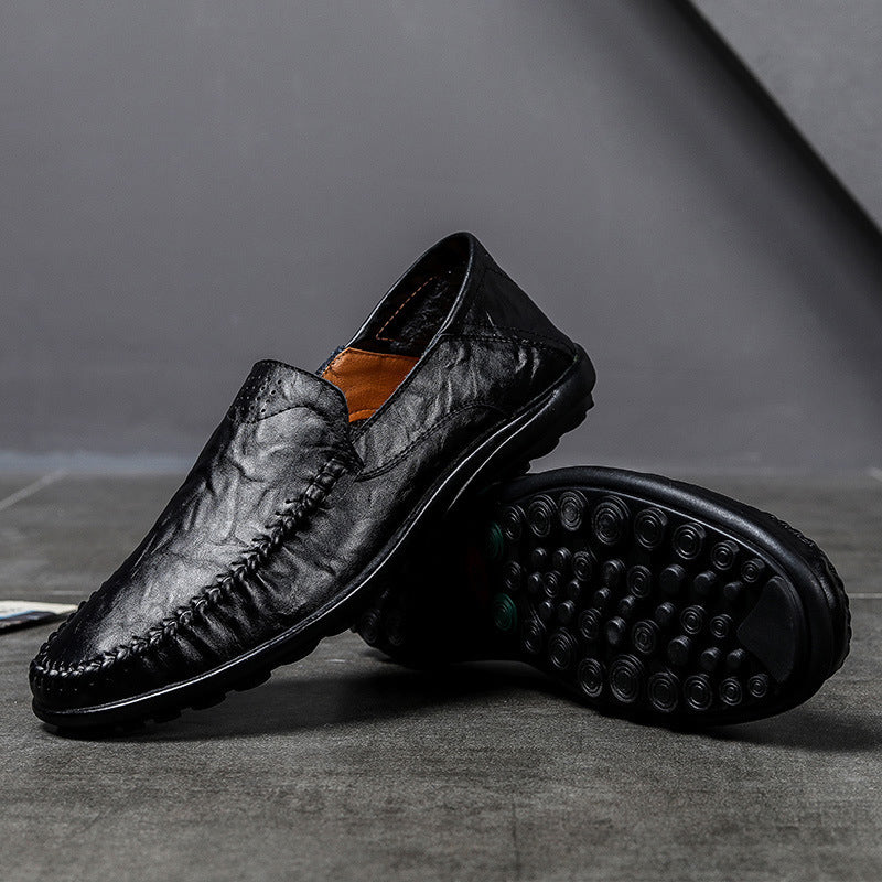 Beckett - Men's Moc-Toe Leather Loafers