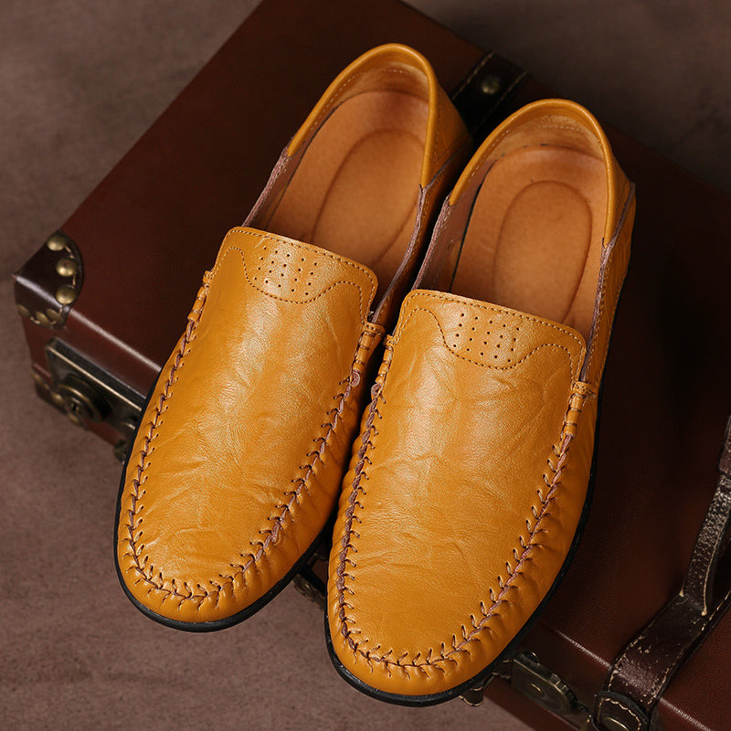 Beckett - Men's Moc-Toe Leather Loafers