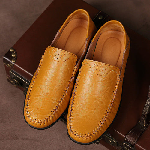 Beckett - Men's Moc-Toe Leather Loafers