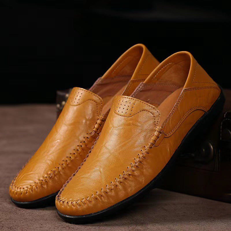 Beckett - Men's Moc-Toe Leather Loafers