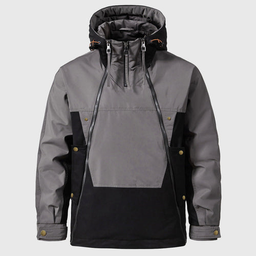 Benny - Men's Multi-Zip Hooded Down Anorak Jacket