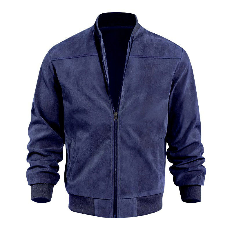 Bob - Men's Suede Stand Collar Lightweight Jacket