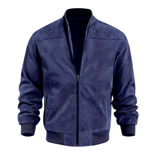 Bob - Men's Suede Stand Collar Lightweight Jacket