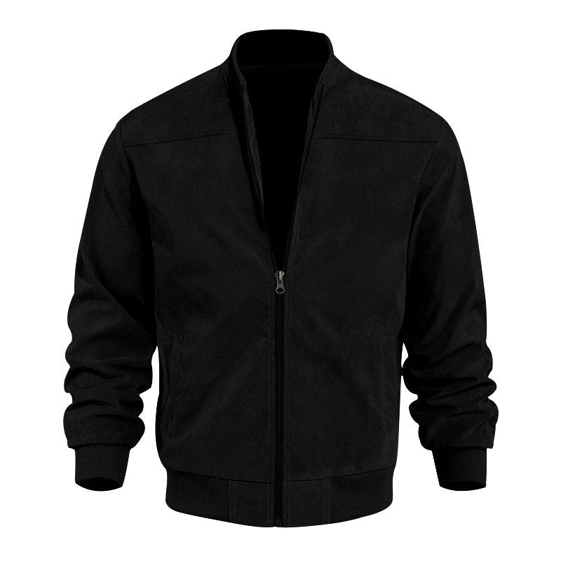 Bob - Men's Suede Stand Collar Lightweight Jacket