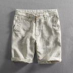 Bradley - Men's Coastal Linen Straight-Leg Shorts