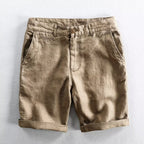 Bradley - Men's Coastal Linen Straight-Leg Shorts
