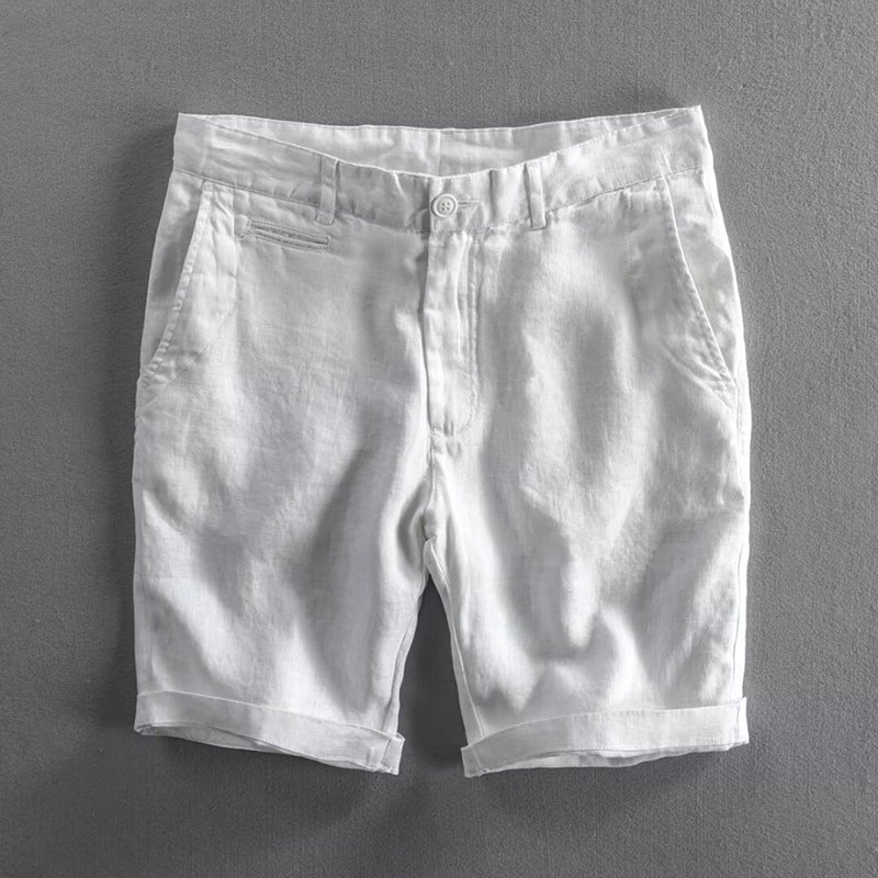Bradley - Men's Coastal Linen Straight-Leg Shorts