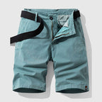 Bradley - Men's Cotton Mid-Length Textured Cargo Shorts