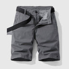 Bradley - Men's Cotton Mid-Length Textured Cargo Shorts
