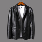 Bradley - Men's Faux Leather Blazer Jacket