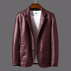 Bradley - Men's Faux Leather Blazer Jacket